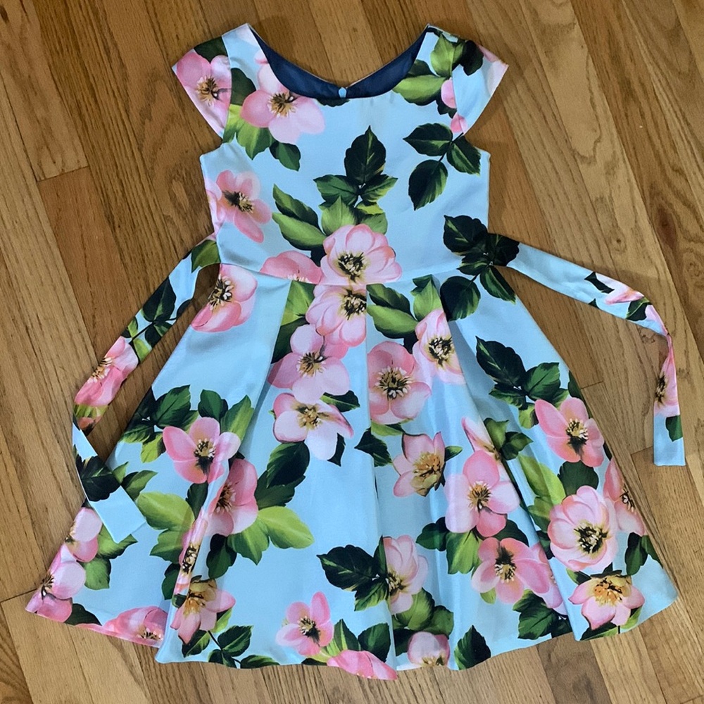 NWOT Bonnie Jean Flower Dress size 7